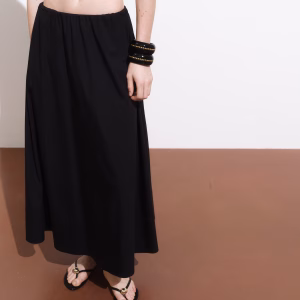 Flared Maxi Skirt